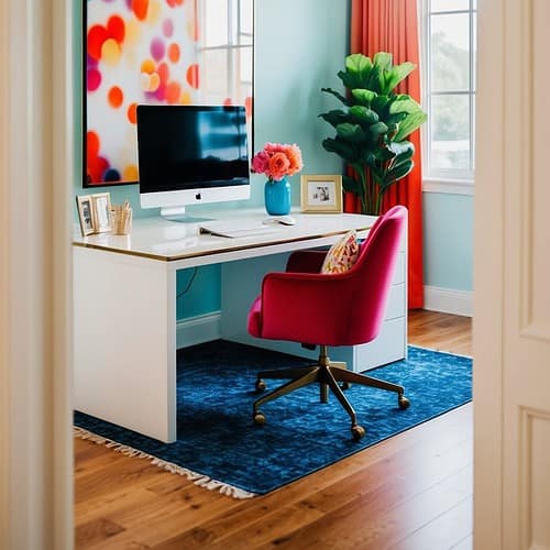 34 Best Home Office Ideas with a Desk in the Middle of the Room