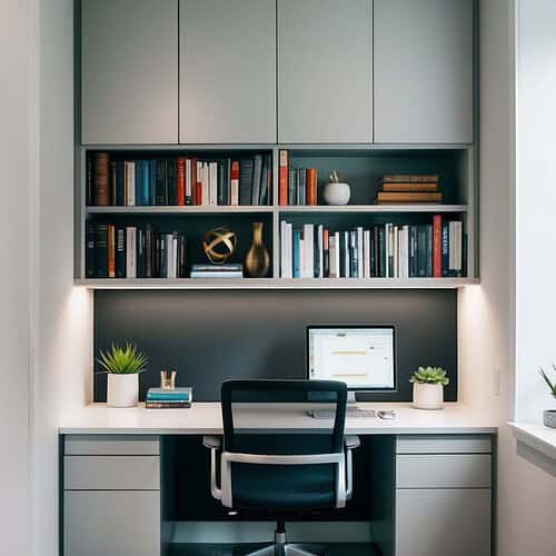 21 Amazing Built In Office Desk And Cabinets Ideas